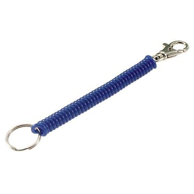 (Case of 5)4''-36'' LUCKY LINE C-CLIP MINI DESIGNER COIL KEY CHAIN 