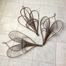 VTG Rattan Wall Fan Trio Set