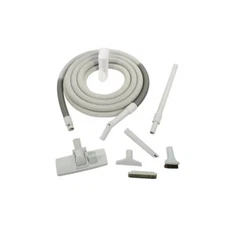 Cen-Tec Central Vacuums Gray Attachment Kit Bare Floor Cleaning 35 ft. Hose