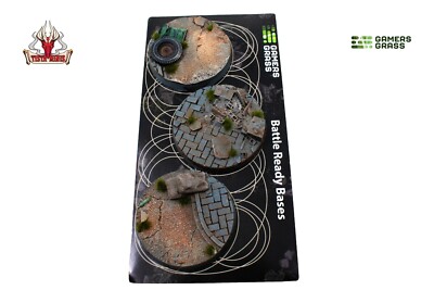 Gamers Grass Urban Warfare Bases Round 50mm (x3)
