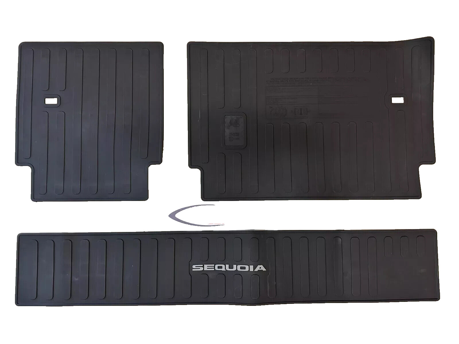 2023 & 2024 SEQUOIA BLACK ALL WEATHER CARGO LINER MATS  OEM PT908-0C235-20