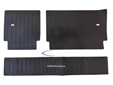 2023 & 2024 SEQUOIA BLACK ALL WEATHER CARGO LINER MATS  OEM PT908-0C235-20