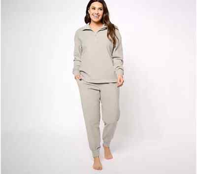 Berkshire Homewear Microfleece Half Zip & Jogger Set Wet Weather X-Small A612908
