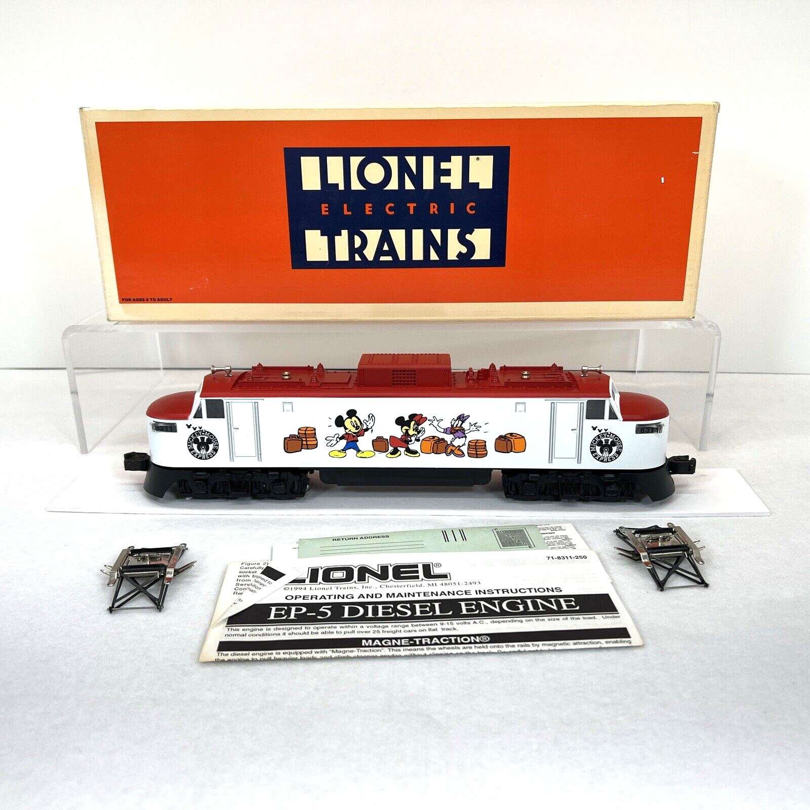 Lionel 6-18311 Disney Mickey Mouse EP-5 Electric Engine New O Gauge #8311 Horn