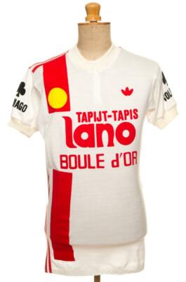 Vtg Tapijst-Tapis Boule D'Or Lano Team Colnago Fahrrad Trikot Klein M Neuwertig