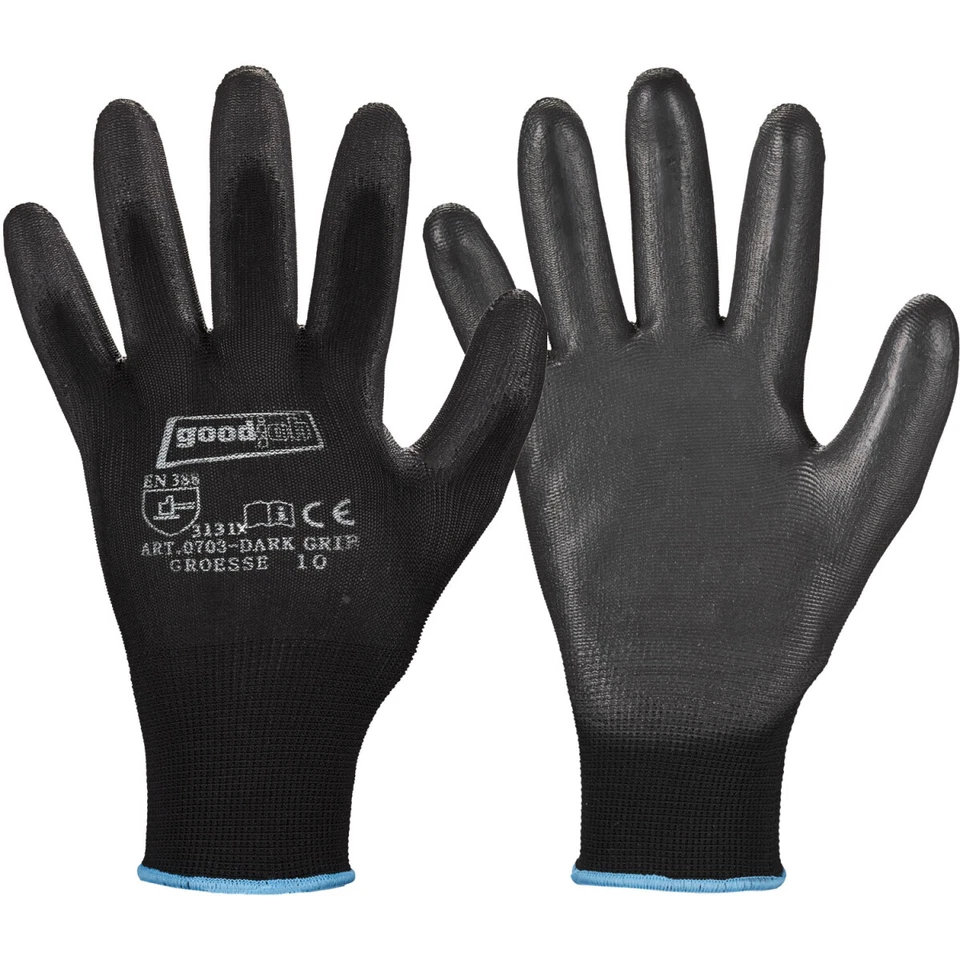 1 bis 240 Paar Montagehandschuhe Mechanikerhandschuhe Arbeitshandschuhe PU - Bild 1 von 3