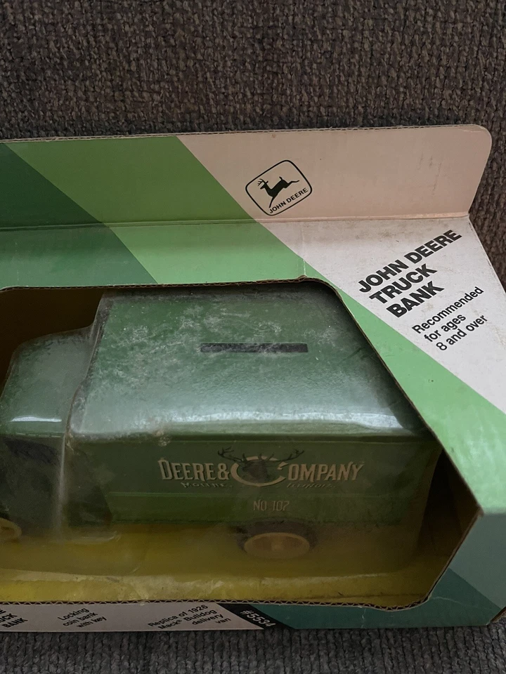 ERTL John Deere 1926 Mack Bulldog Truck Die Cast Bank con llave 5534 nuevo en caja Foto 2 de 4