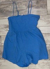 Wild Fable Sleeveless Romper size XL Sky Blue with Pockets - NEW