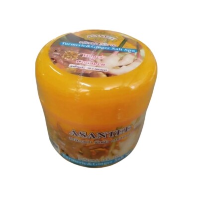 Gommage Corps Asantee Ginger Scrub Au Curcuma - 700ml, Senteur Herbal Thaï - Neuf