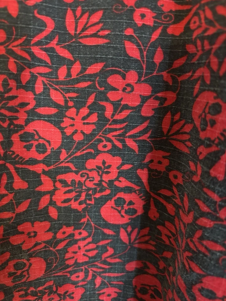 Pantalones Cortos Evolution in Design Rojo Calavera Cachemira, ☼Cargo Para Hombre Talla 48 Utilidad Foto 3 de 4