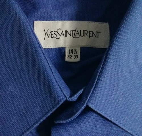 YSL YVES SAINT LAURENT Button-up Blue 