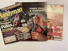 Lot of 2 The Family Handyman Magazines 1 Fix it Yourself Book DIy Carpentry