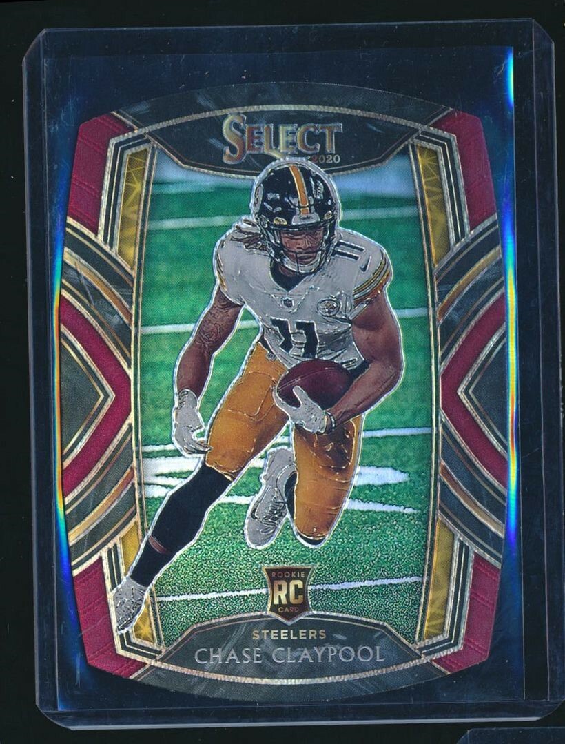 2020 SELECT MAROON DIE CUT ROOKIE CLUB LEVEL DIE CUT CHASE CLAYPOOL STEELERS
