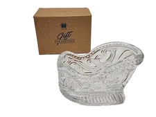 Vintage AVON Gift Collection CRYSTAL SLEIGH Centerpiece for CHRISTMAS Decor