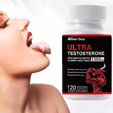 1 Testosterone Booster Monster Test Caps, T Boost 120 Capsules Male Enhancement