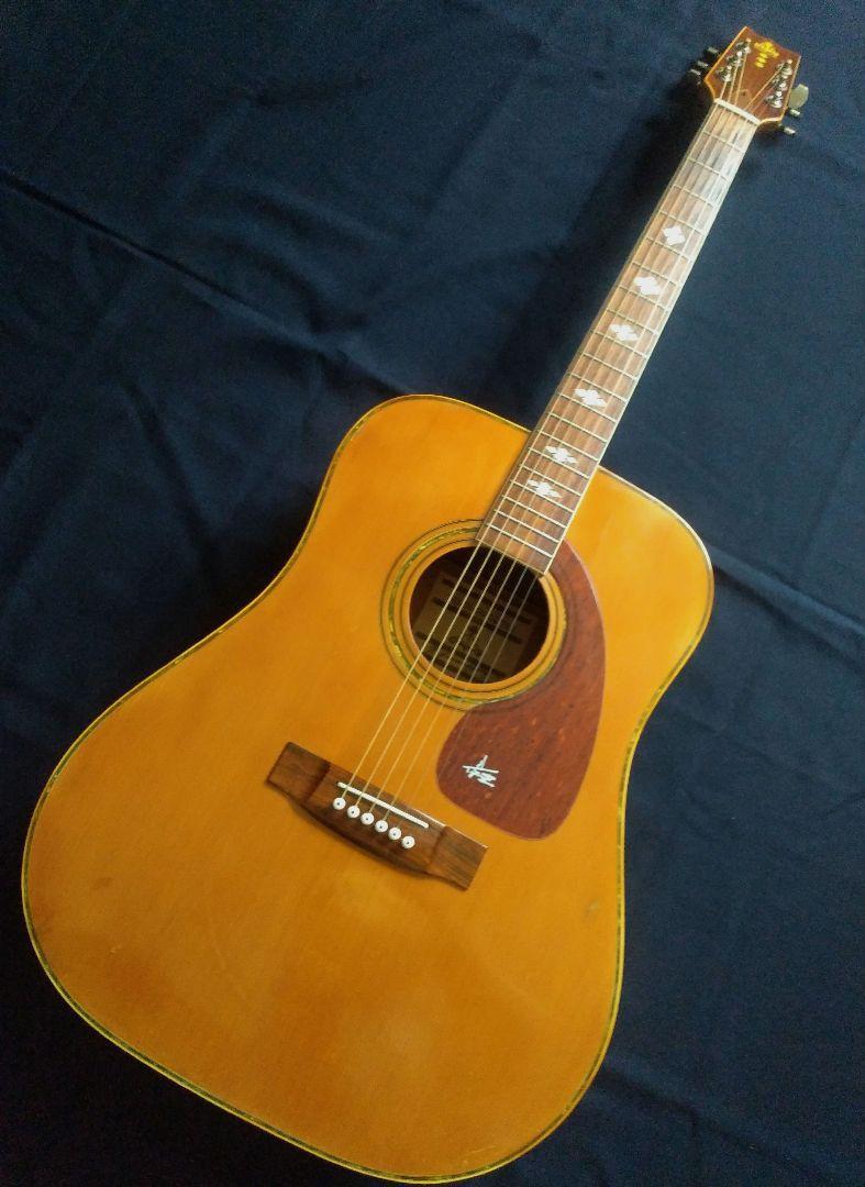 Folk Acoustic Guitar Takeharu WT-250 Natural Made in Japan Folk Acoustic Guitar Takeharu WT-250 Natural Made in Japan