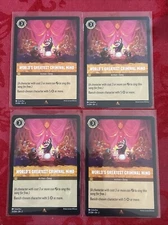4x Disney Lorcana Floodborn - World's Greatest Criminal Mind - 31/204 x4