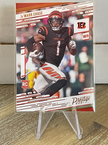 Ja marr Chase RC 2021 Panini Chronicles Prestige Rookie Card 212 