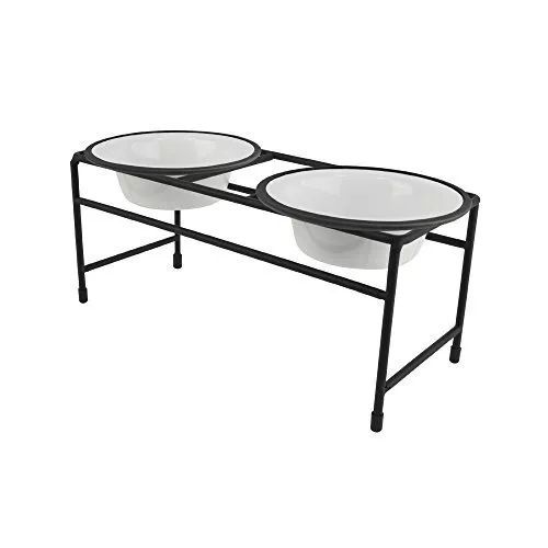 Platinum Pets Double Diner Feeder with Stainless Steel Dog Bowls
