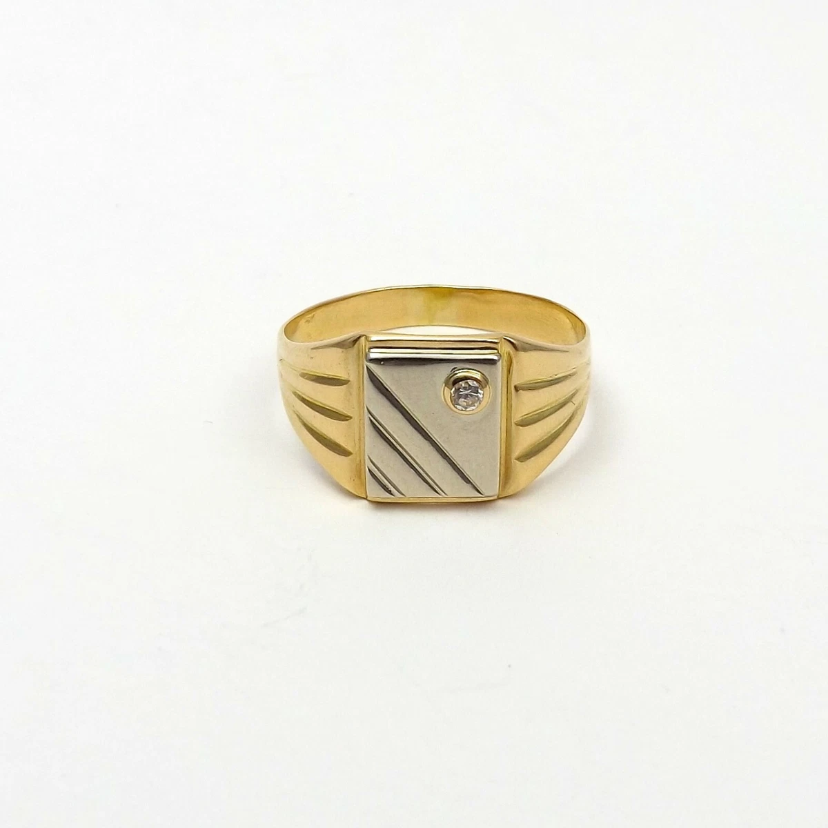 18k 750 on sale mens gold ring