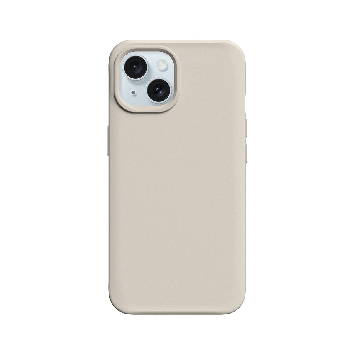 Coque iPhone 15 Plus Rhinoshield SolidX compatible charge sans fil beige antichoc