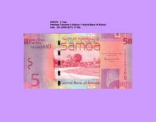 SAMOA  5 TALA  2008  Unc P 38b  7400##