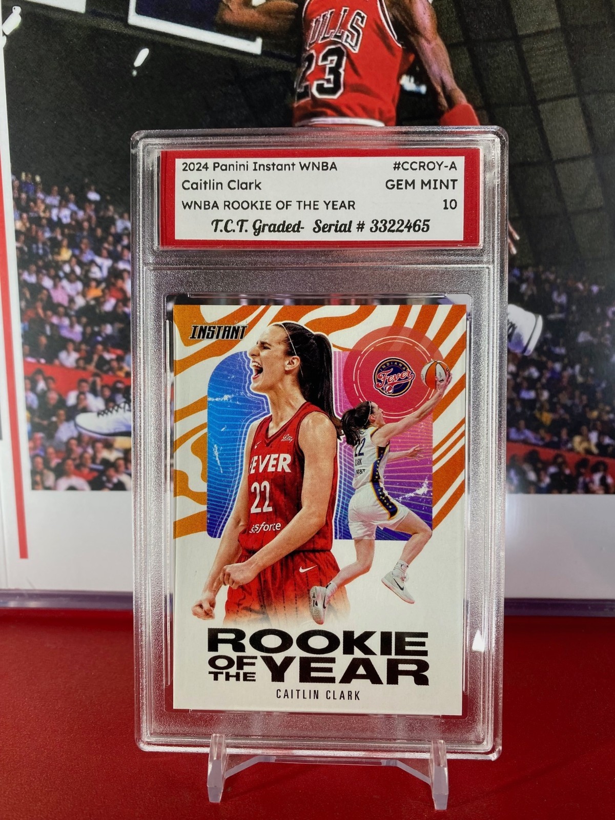 2024 Panini WNBA #CCROY-A ☄️Caitlin Clark Rookie Card T.C.T. Graded Gem Mint 10