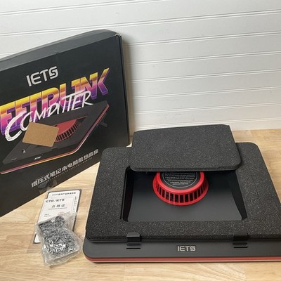 IETS GT500 Powerful Turbo-Fan 5000 RPM Laptop Cooling Pad for 13''-17.3'' Laptops