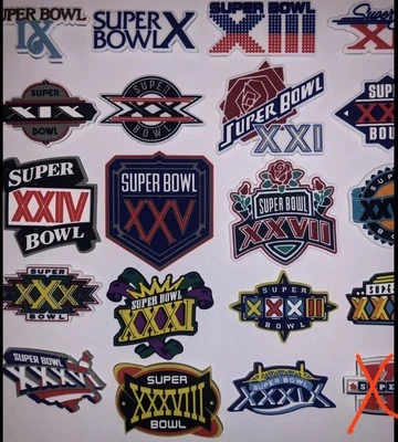 3D Super Bowl Logos For Your Helmet Proline Speed/Schutt/Riddell Choose One Only