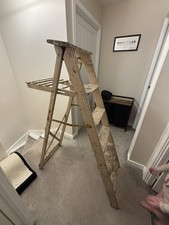 Vintage 'A Frame' Pine Decorators Step Ladder