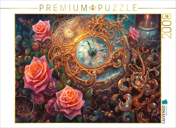 Calvendo Puzzle Three Roses | 2000 Pieces, Finished Size 35.4 × 26.4 In (90 × 67-image