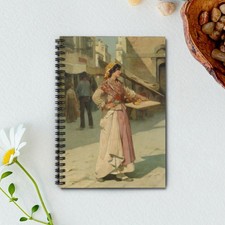 Giuseppe Barison Venetian Seller Art Notebook - Vintage Ruled Spiral Journal 6x8