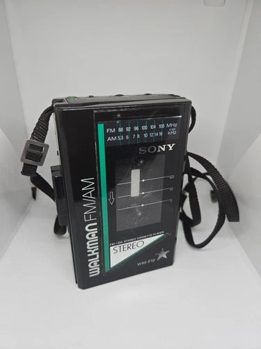 Working Vintage Sony Walkman WM-F12 Cassette Player