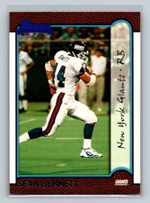 1999 Bowman Rookie RC #206 Sean Bennett New York Giants Football Card. rookie card picture