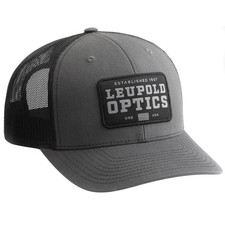 Leupold Established 1907 Trucker Hat, Gray/Black Snapback (179859)