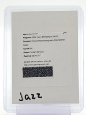 JORDAN CLARKSON 2024-25 IMMACULATE PREMIUM PATCH AUTO GREEN INTRL /8 Q6846