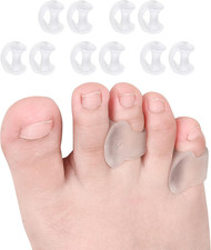 Pinky Toe Separator, Gel Toe Spacers Straightener, Hammer Toe Corrector for Feet
