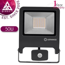 Image of Ledvance 50W Endura Sensor LED Floodlight│4500Im│IP44│Cool White│Dark Grey│InUK