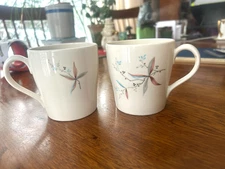 Rare Vintage Syracuse China Carefree Finess coffee mug, set of two