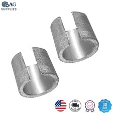 Lead Alloy Battery Terminal Adapter Pair - Universal Fit, Rust-Resistant Design