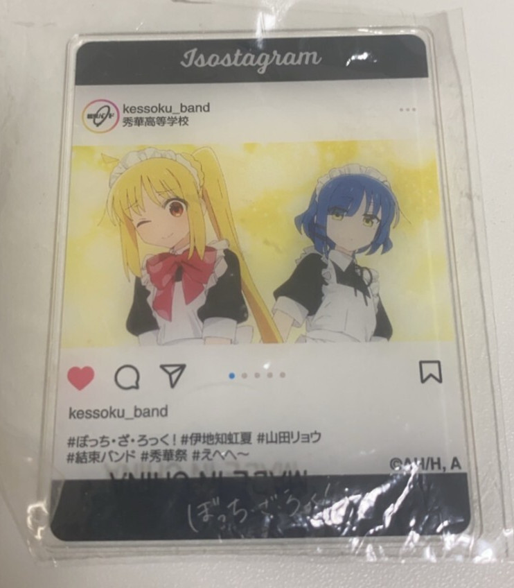 Japanese anime Bocchi the Rock! Acrylic card: Shuka Festival Maid
