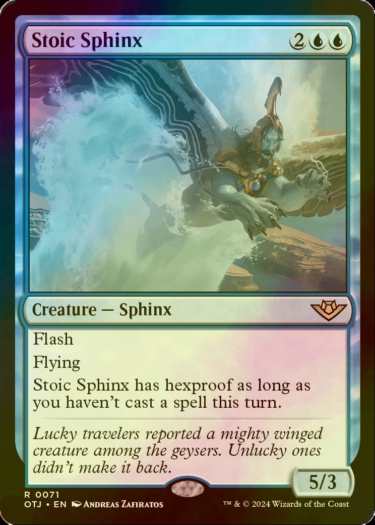 MTG Stoic Sphinx English OTJ FOIL