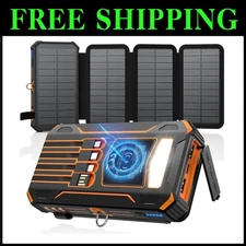 Wireless Portable Charger with 4 Cables, 4 Panels