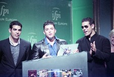 Gabriel Hernandez Marty Cintron Ariel Hernandez at The Platinum Eu- Old Photo