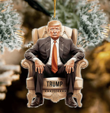 Trump Ornament, President Trump 2024 Make America Great Again Acrylic Ornament