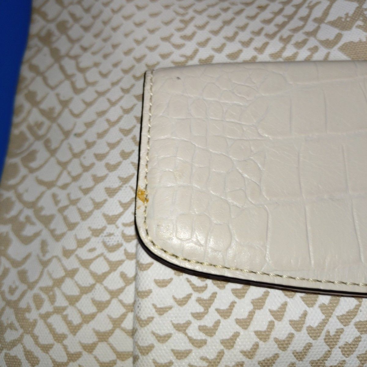 COACH 2way Shoulder Bag Canvas Python Pattern Cro… - image 7