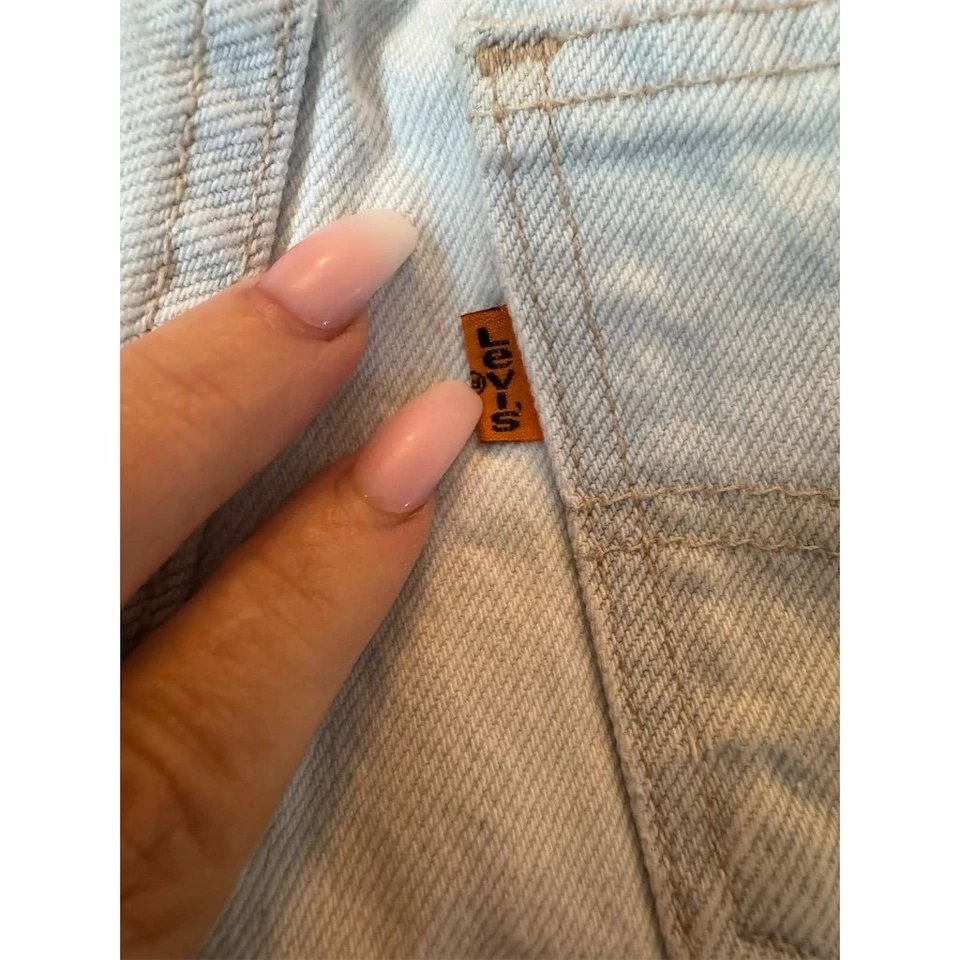 Pantalones Cortos Denim Levi's Vintage Lavado Ligero Juvenil Talla 12 Unisex Niños Foto 2 de 4