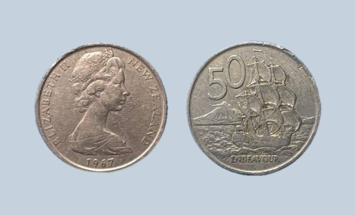 1967 New Zealand Elizabeth II 50 Cents Coin | eBay