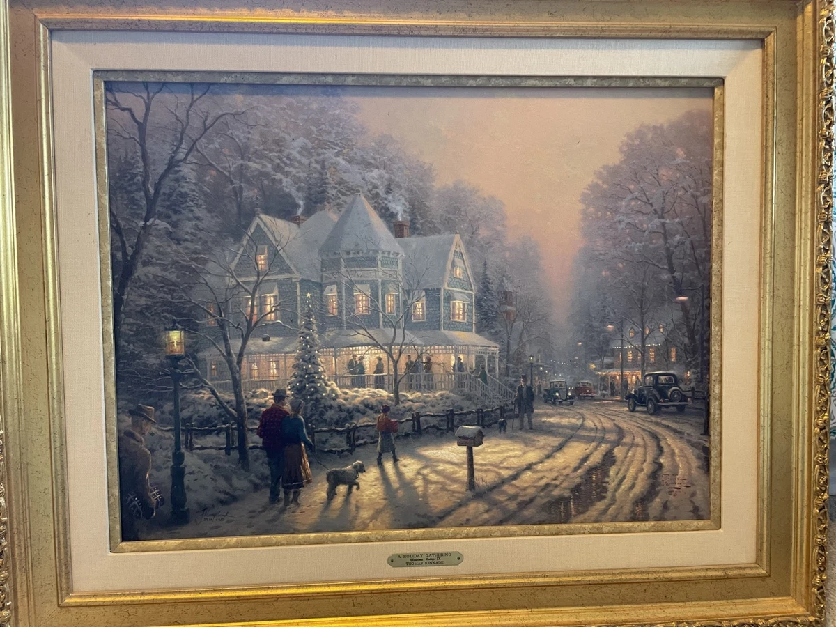 Thomas Kinkade Holiday Gathering In Art Prints for sale | eBay