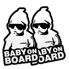 Baby on Board Car Sticker Decal Reflective Safety Sign 2 PCS Waterproof Durable